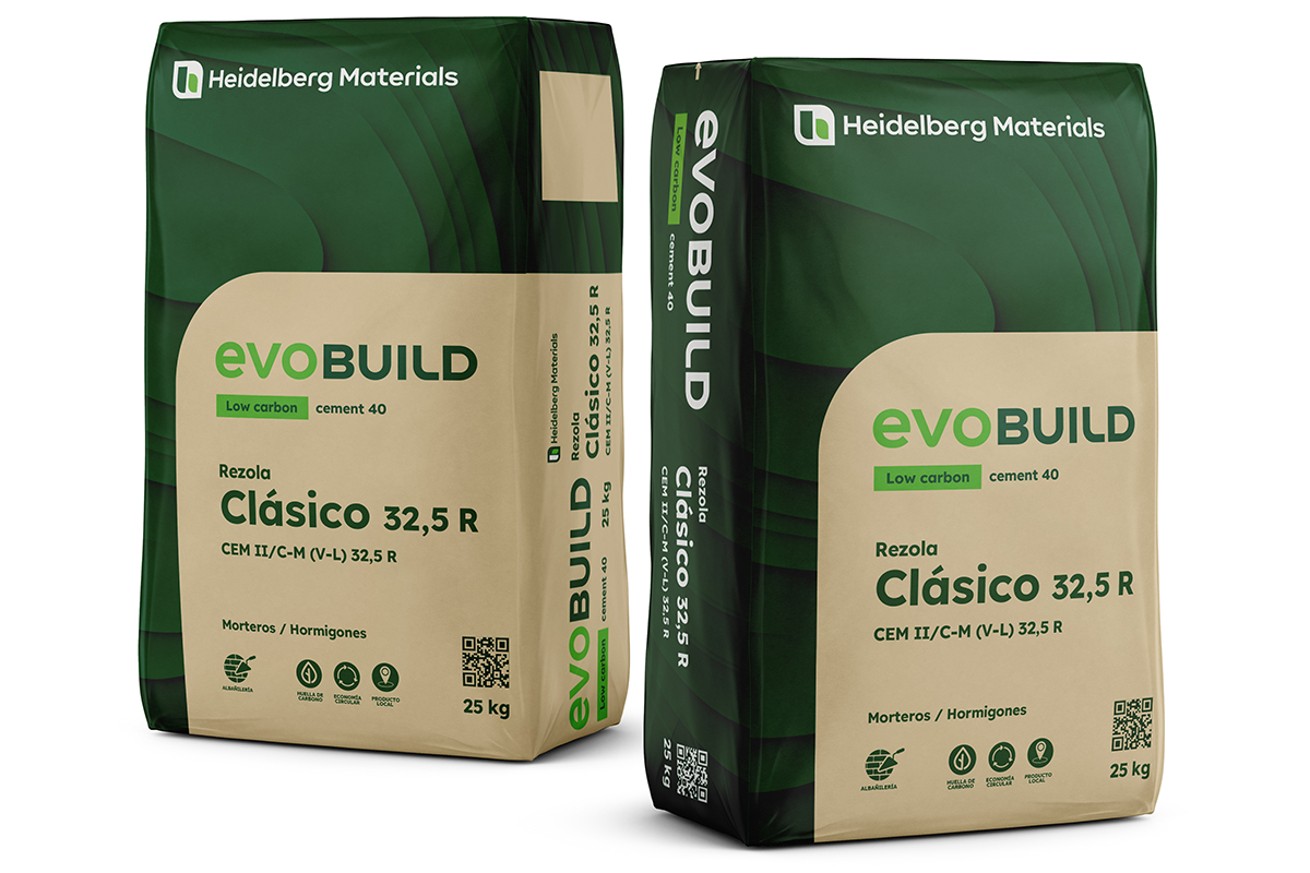 3D del saco de cemento evoBuild CEM II/C-M (V-L) 32,5 R