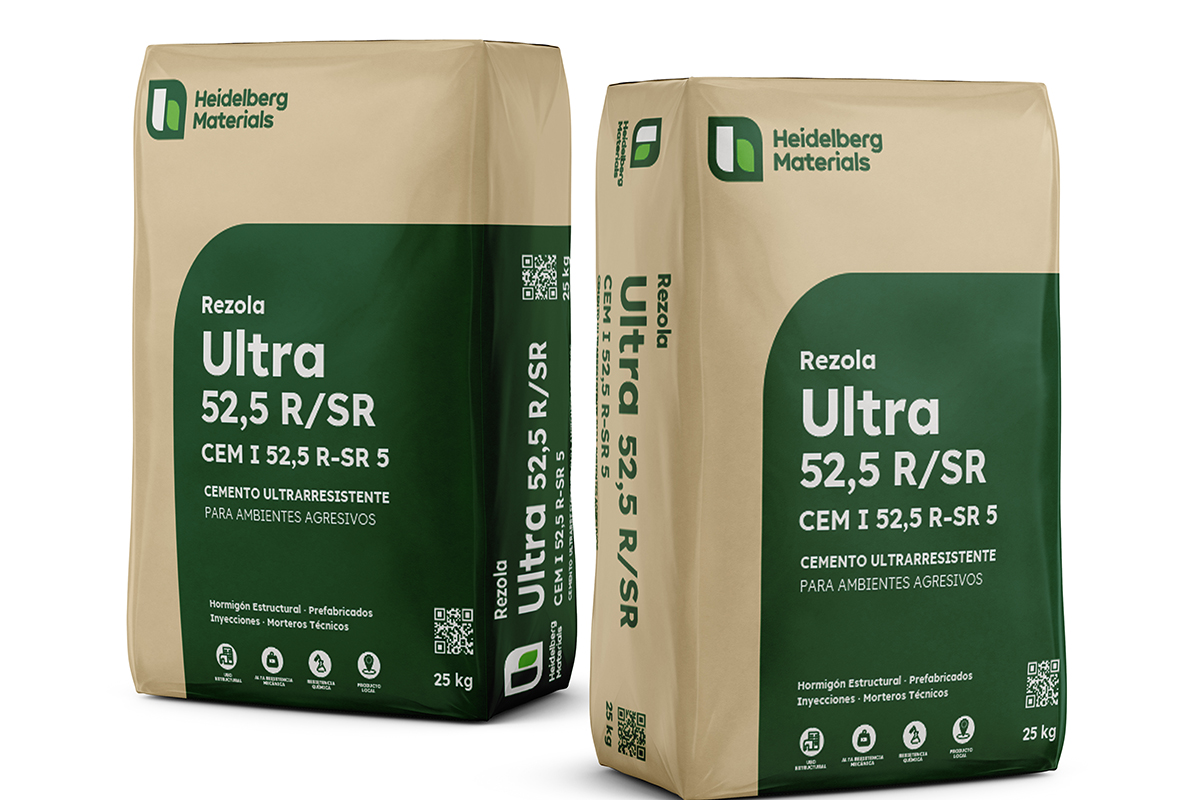 Saco cemento ultraresistente CEM I 52,5 R-SR
