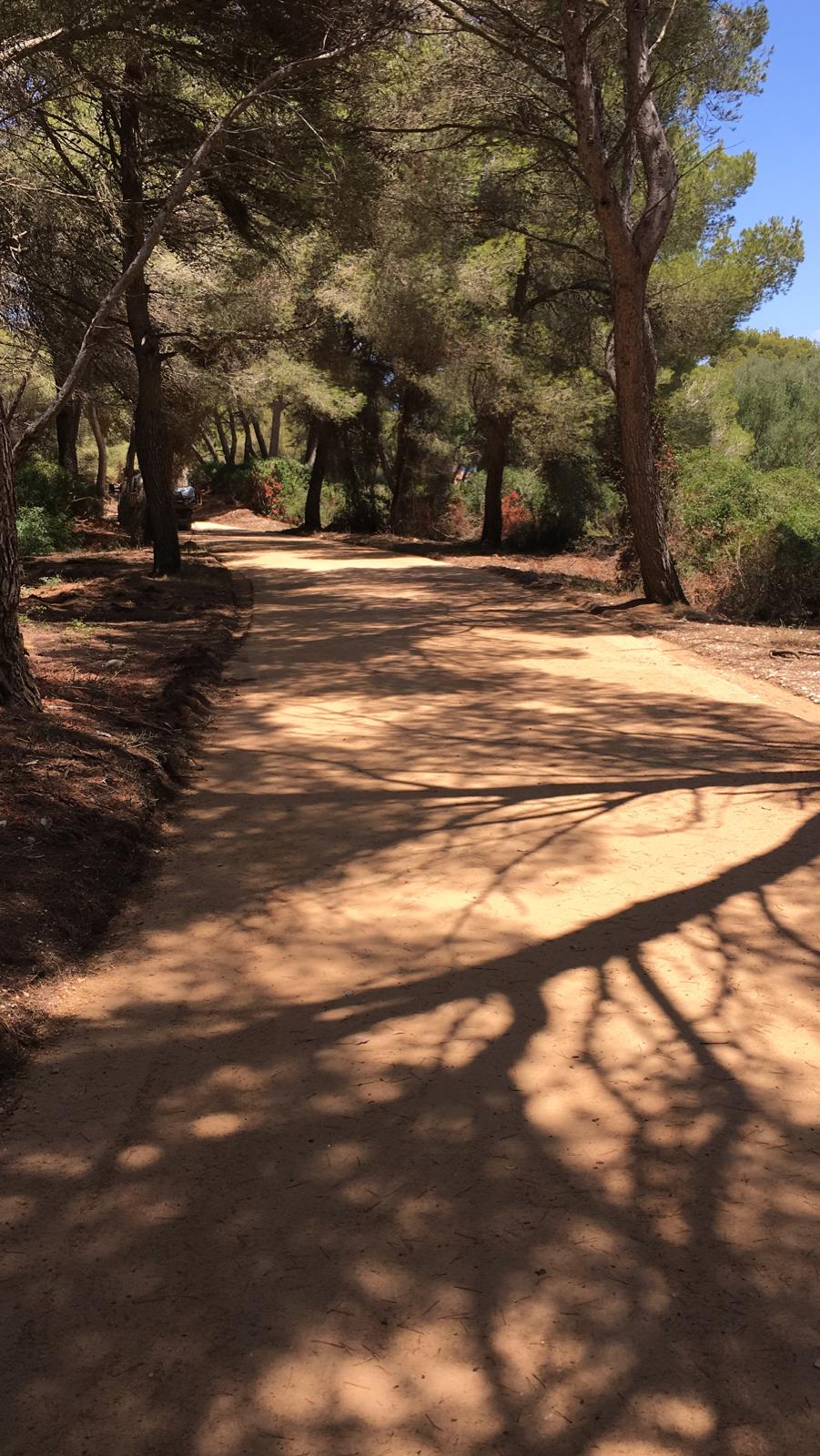 Rutas de senderismo y cicloturismo de Santa Margalida, Mallorca, con el estabilizador hidráulico i.tech STABILE de FYM-HeidelbergCement